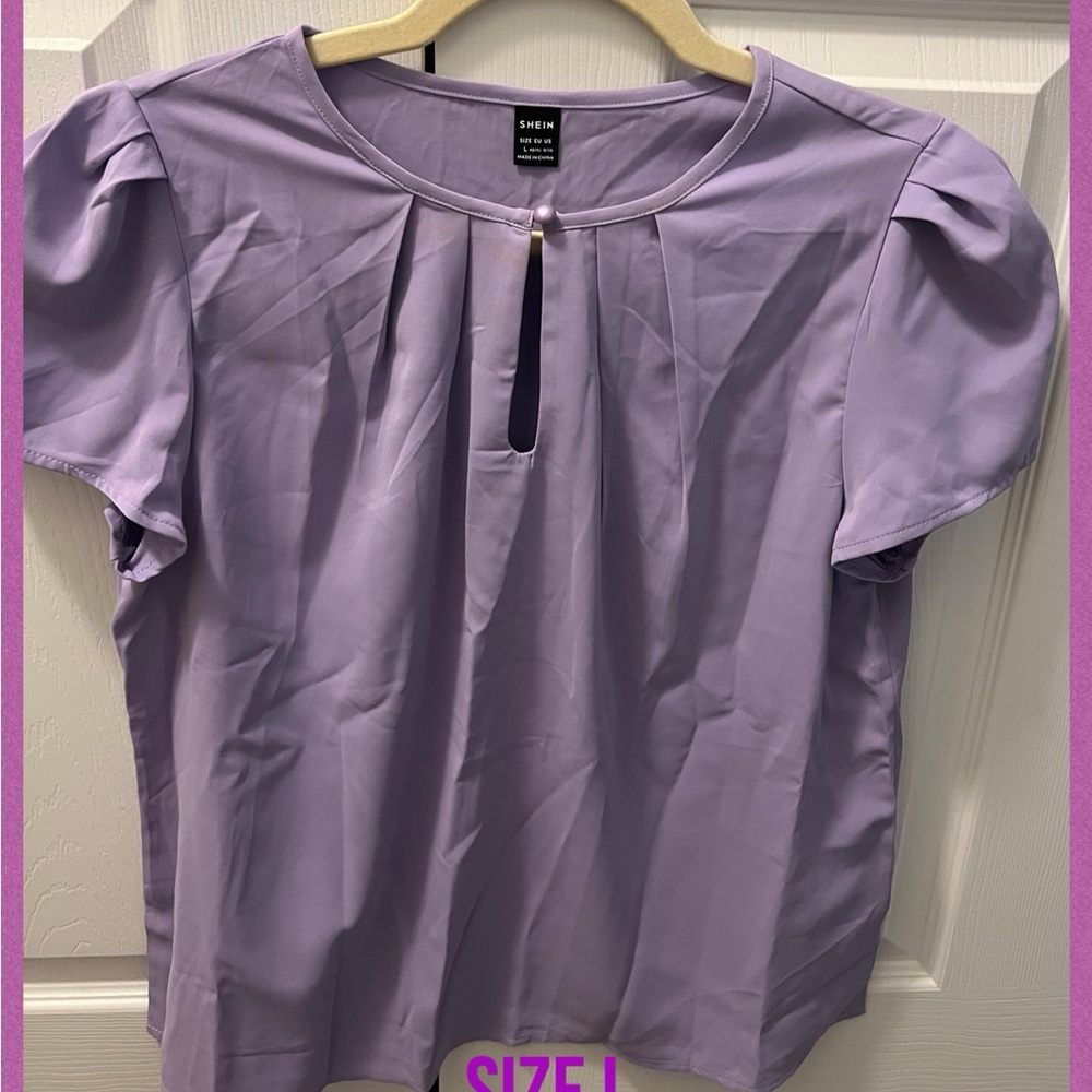 Purple shirt size L NWOT